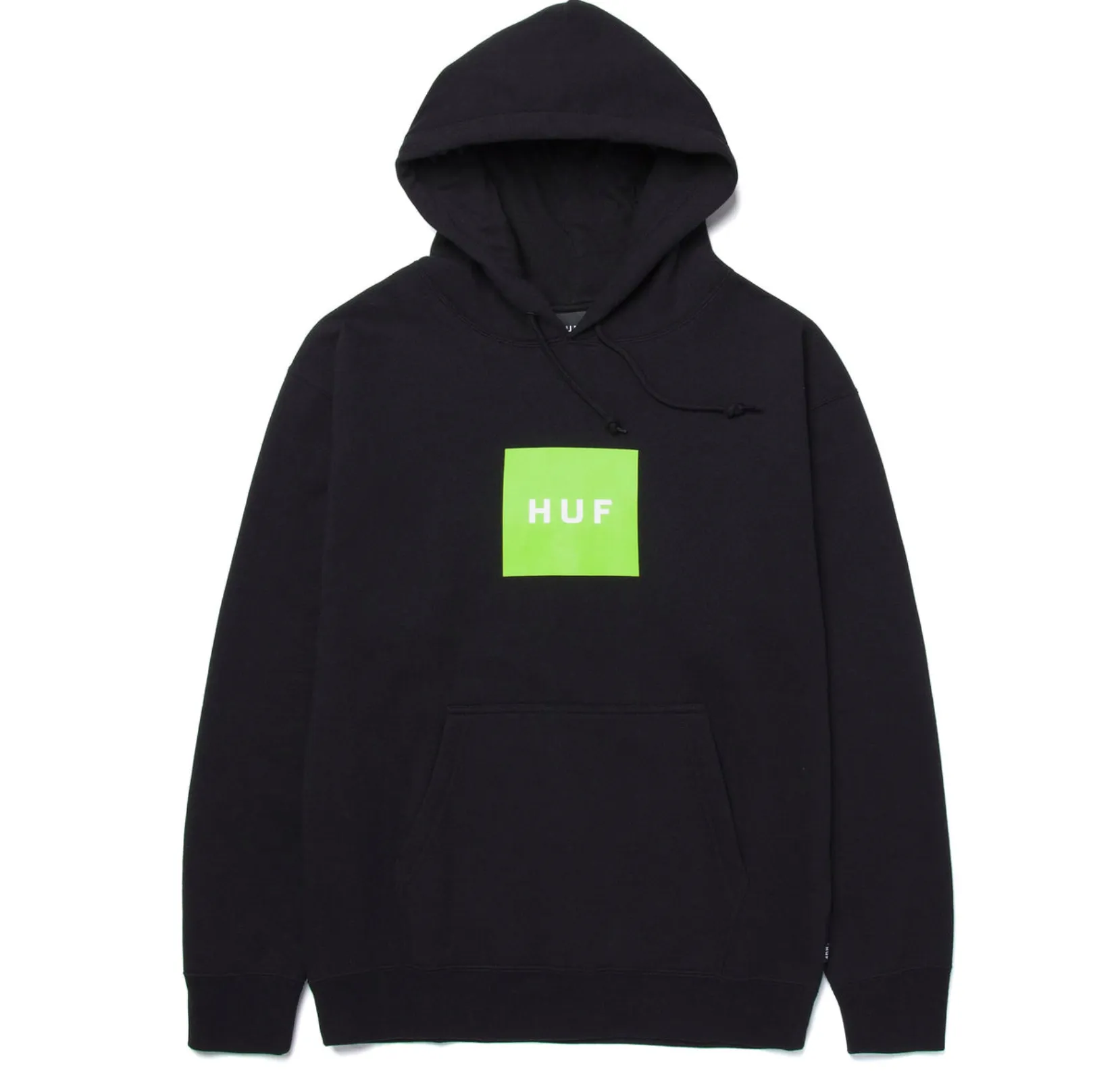 ESSENTIALS BOX LOGO HOODIE BLACK