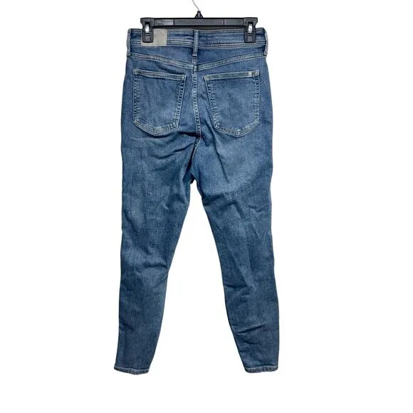 EVERLANE WOMEN THE WAY-HIGH SKINNY FADED BLUE JEANS SIZE 29 REG