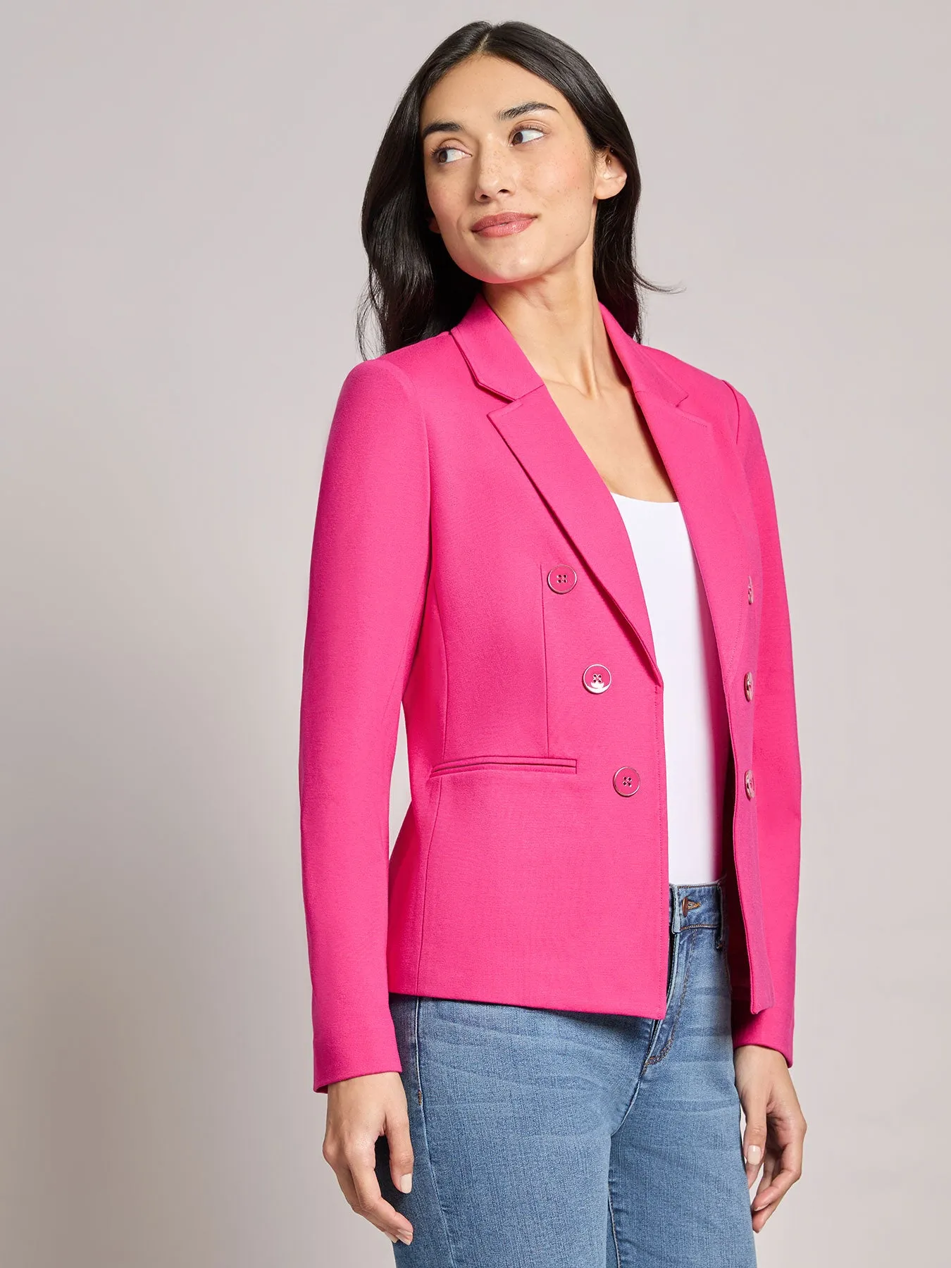 Faux Double Breasted Jacket