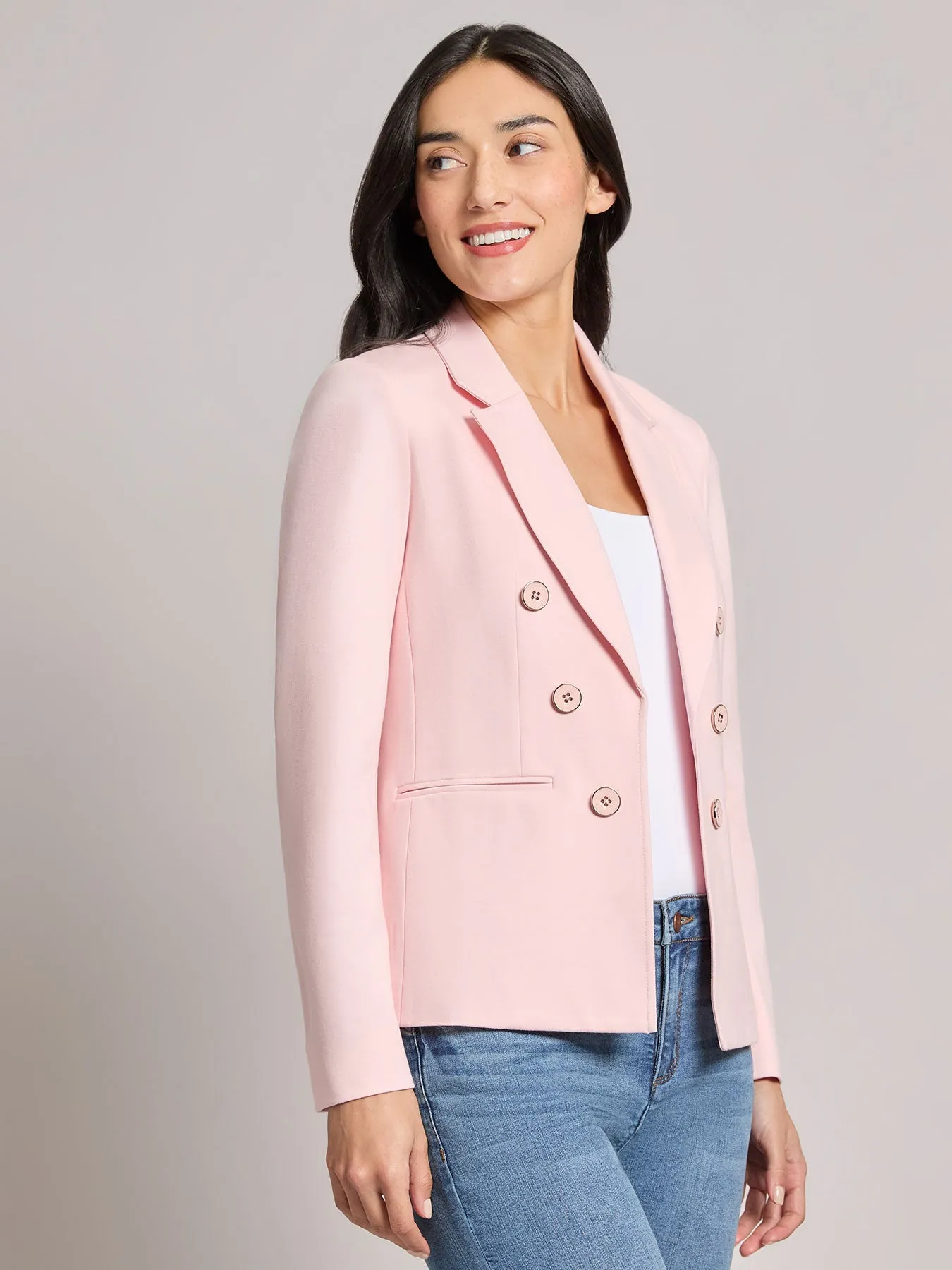 Faux Double Breasted Jacket