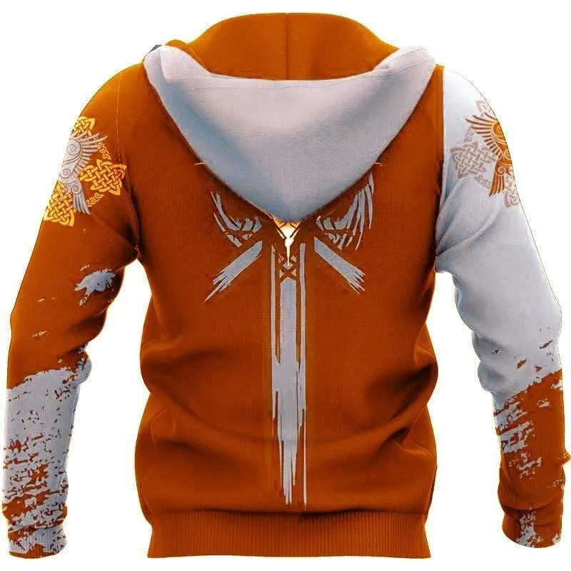 Fiery Viking Hoodie – Mjolnir