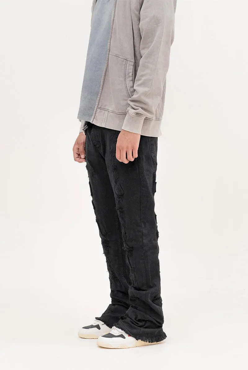 Flare Distressed Black