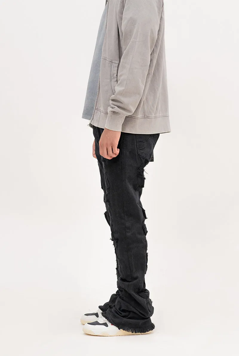 Flare Distressed Black