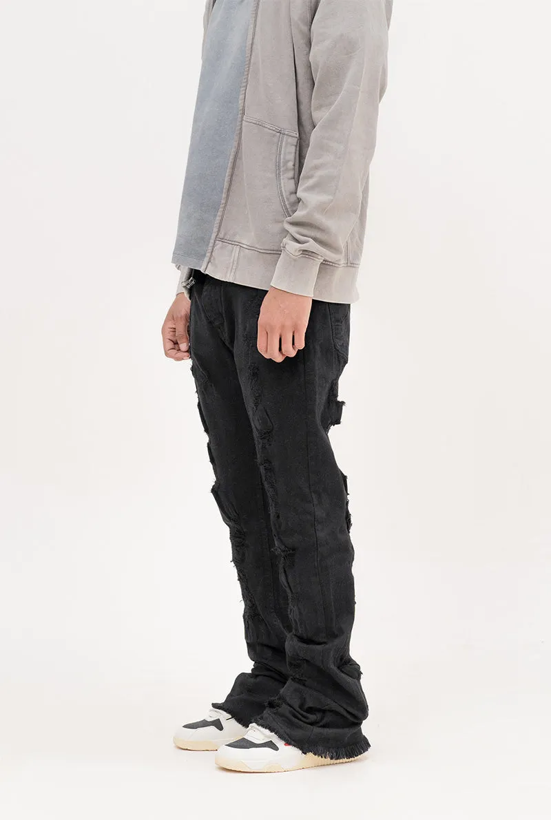 Flare Distressed Black