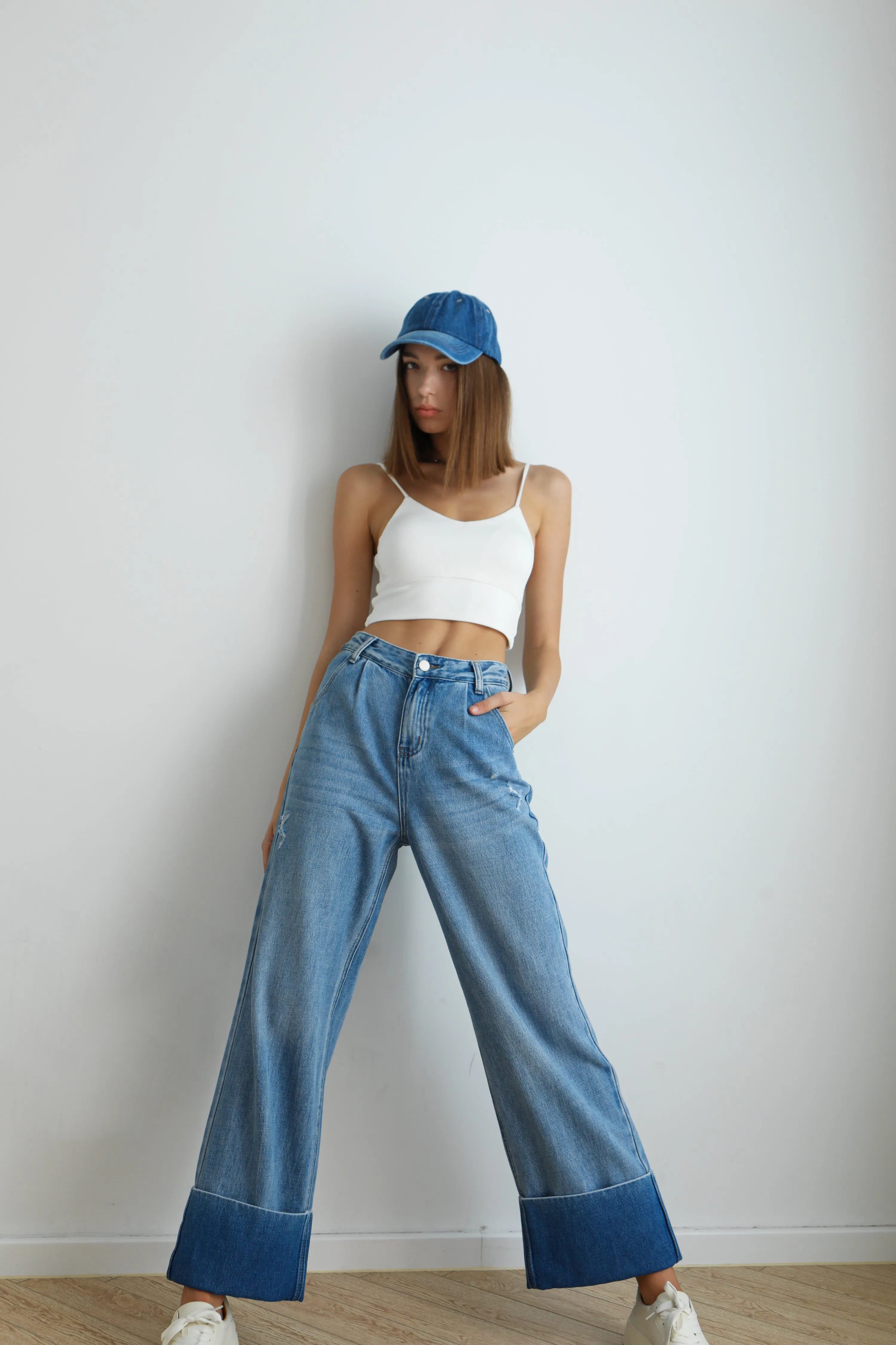 Flipped Wide Leg Jeans