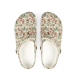 Floral Chicken EVA Foam Clogs - Comfortable & Stylish Garden Shoes