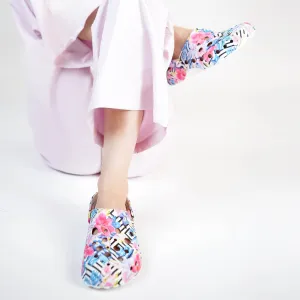 Flower Print Clogs