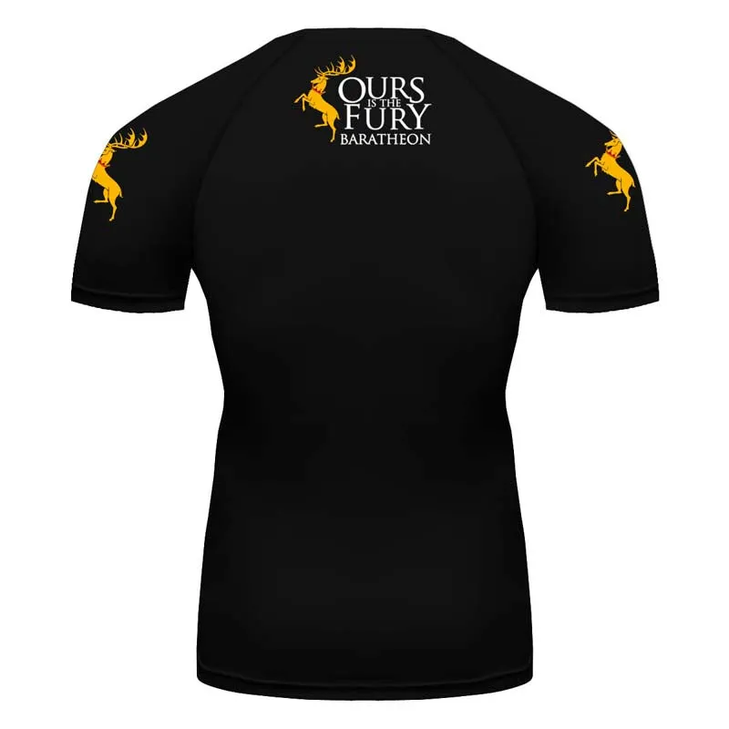 Game of Thrones House Baratheon Compression Training Rash Guard for MMA BJJ Wrestling