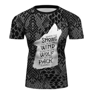 Game of Thrones House Stark The Wolf short sleeves Quick-Dry Sports Tights