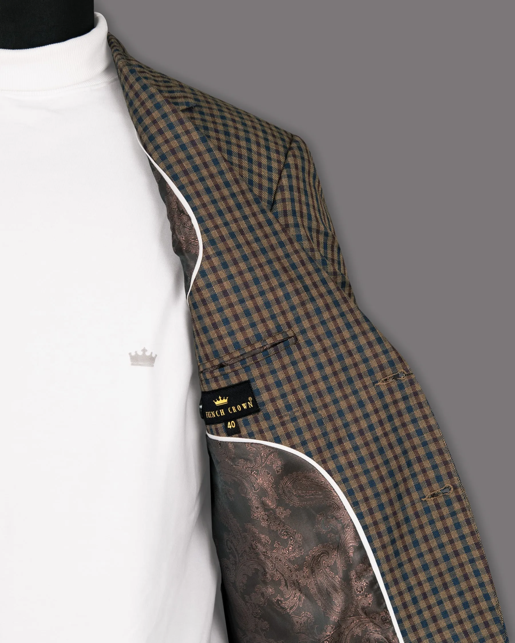 Givry and Blumine Gingham Woolrich Blazer
