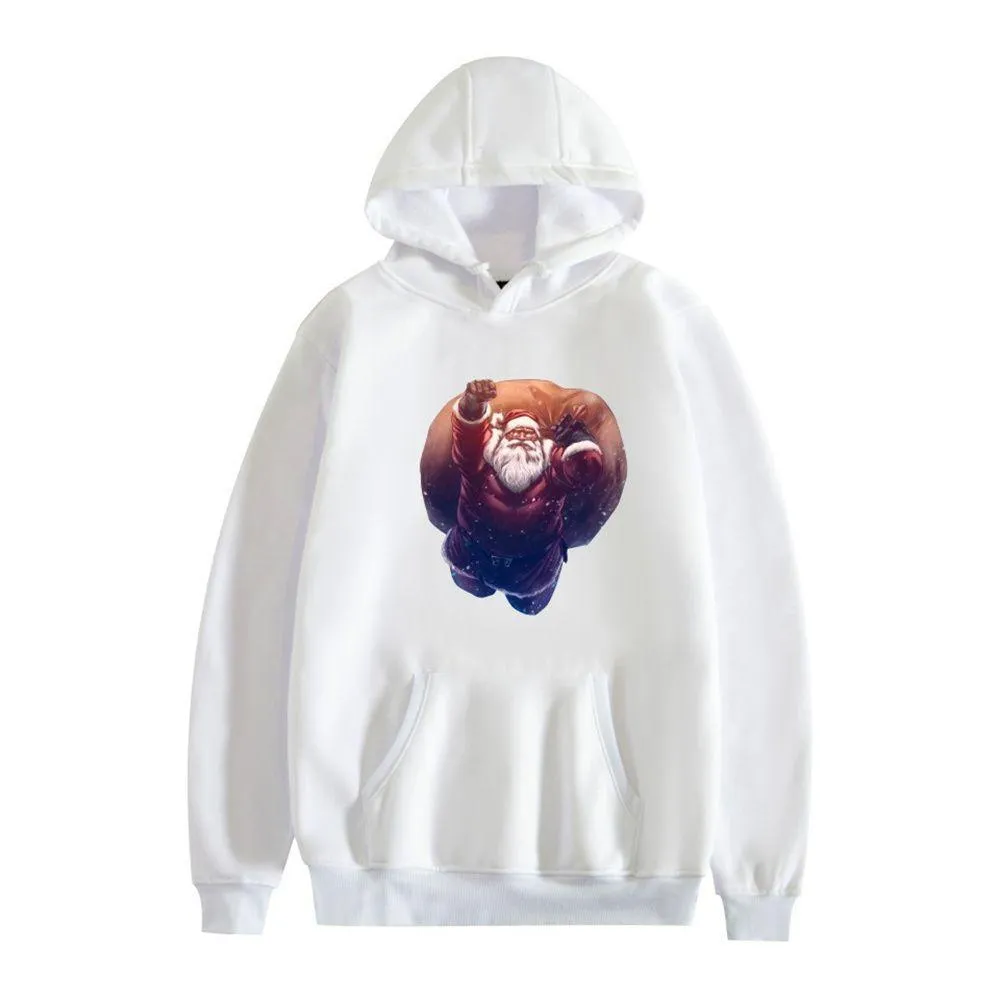 Graphic Hoodies Happy Santa Claus