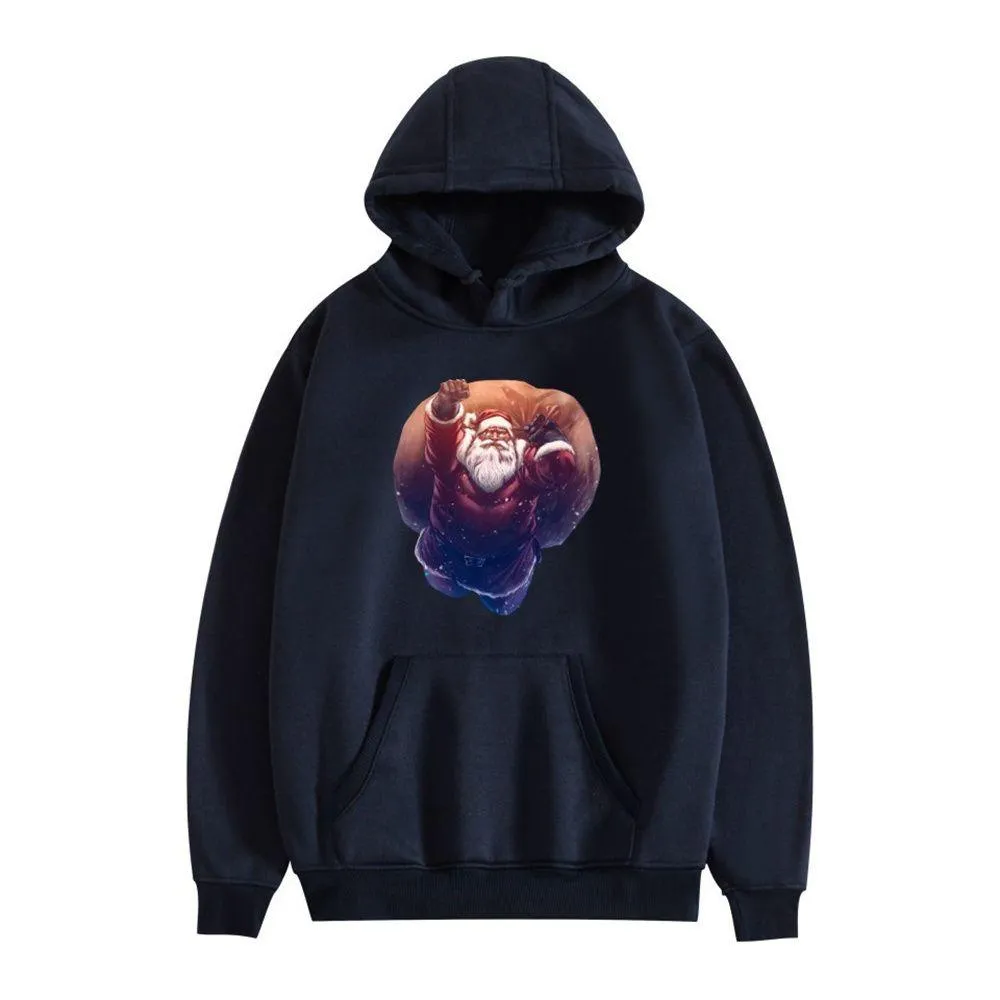Graphic Hoodies Happy Santa Claus