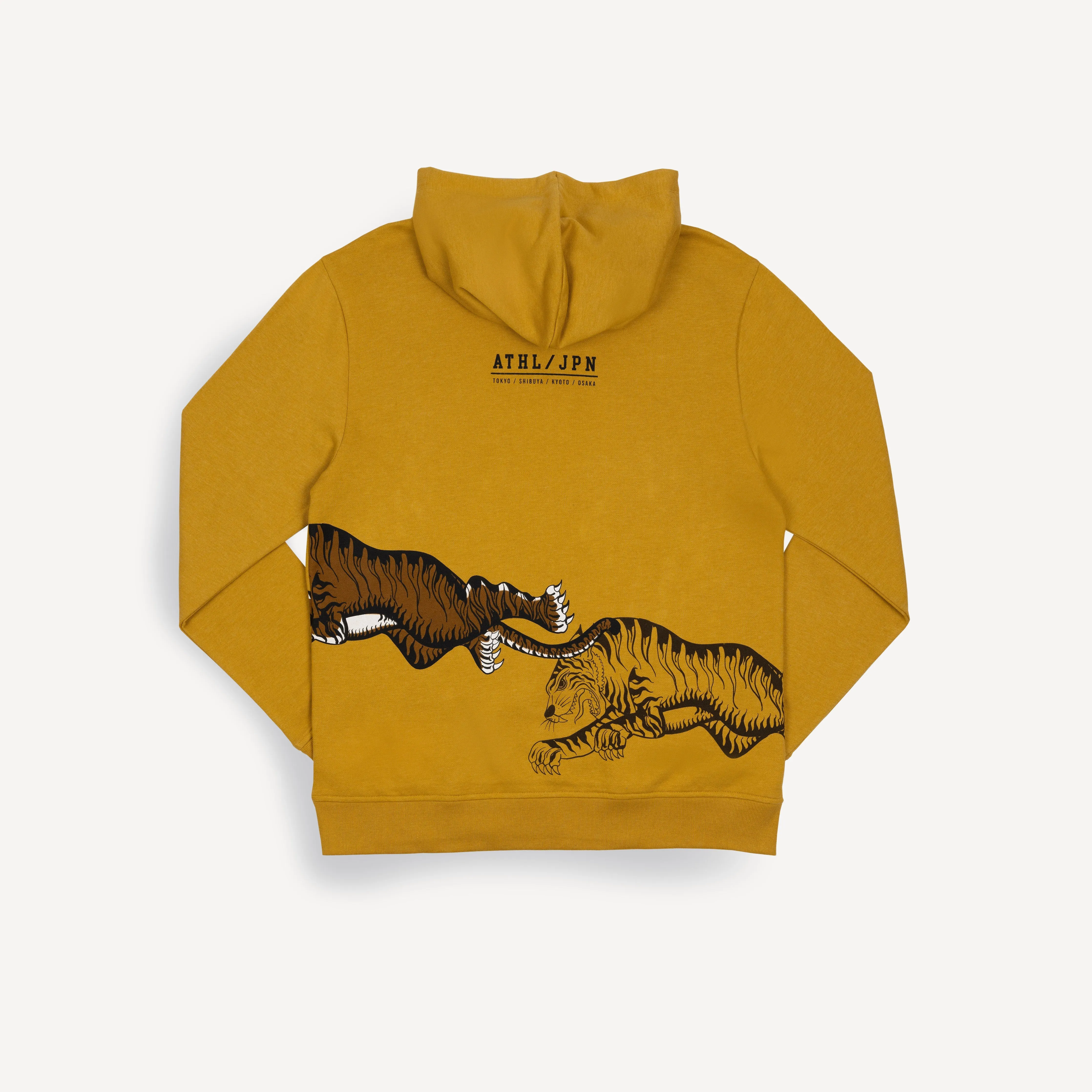 Graphic Wraparound Hoodie - Tawny Olive / Fearless