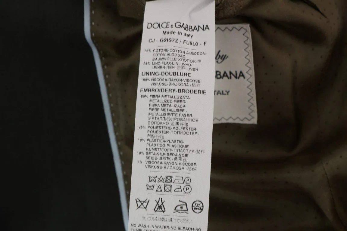 Gray Cotton Linen Royal Bee Blazer