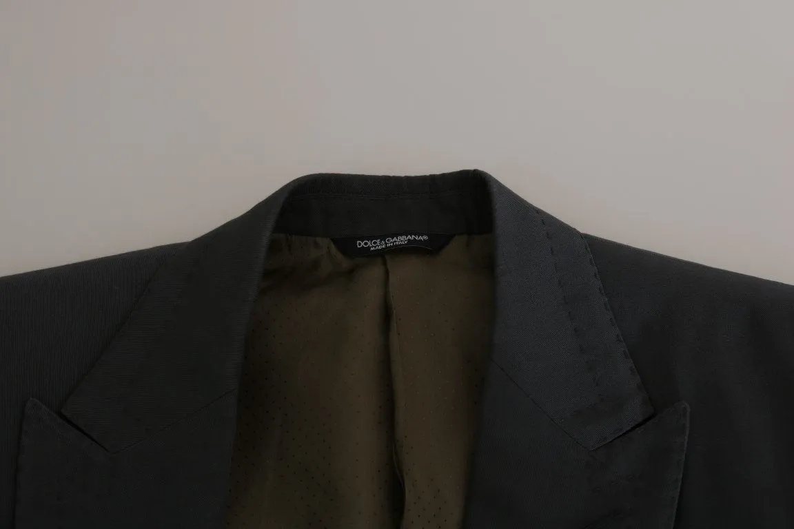 Gray Cotton Linen Royal Bee Blazer