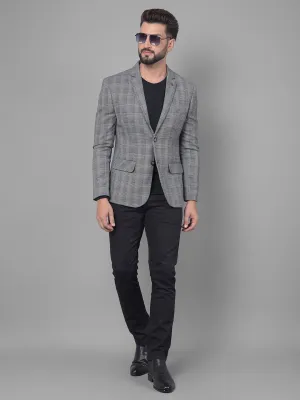Grey Checked Blazer