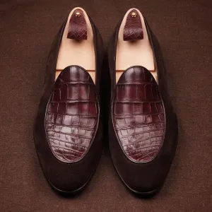 Handmade Two Tone Leather Dress Shoes for Men