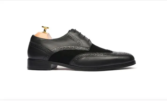 Handmade Wingtip Brogue Dress Shoes for Men