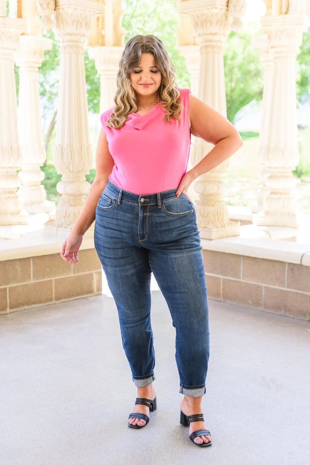 Hazel Blues® | Reba Hi-Rise Clean Relaxed Fit Jeans