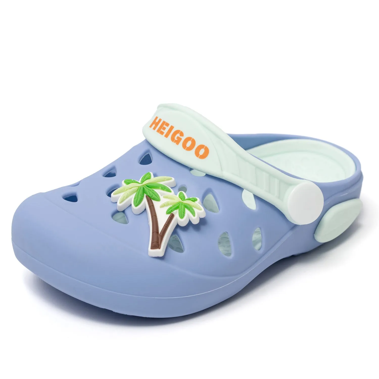 HEIGOO Kids Silicone Clogs – Non-Slip, Safe, Soft & Comfy – Blue