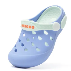 HEIGOO Kids Silicone Clogs – Non-Slip, Safe, Soft & Comfy – Blue