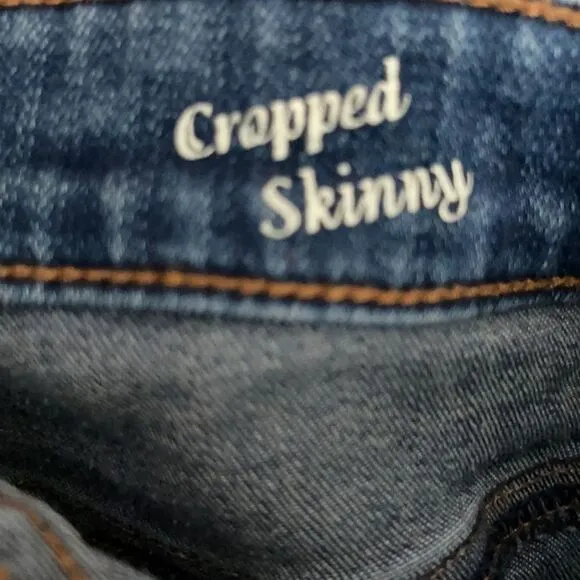 Henry &amp; Belle Cropped Skinny Distressed Jeans 25