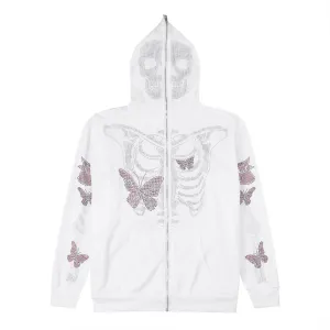 Hoodies Vintage Gothic Girls Sweatshirt Graphic Print