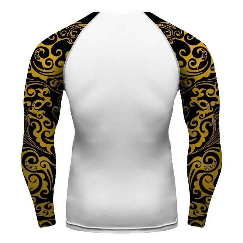 Hufflepuff Harry Potter Long sleeve MMA BJJ Fitness Yoga Running Cycling Use Tee