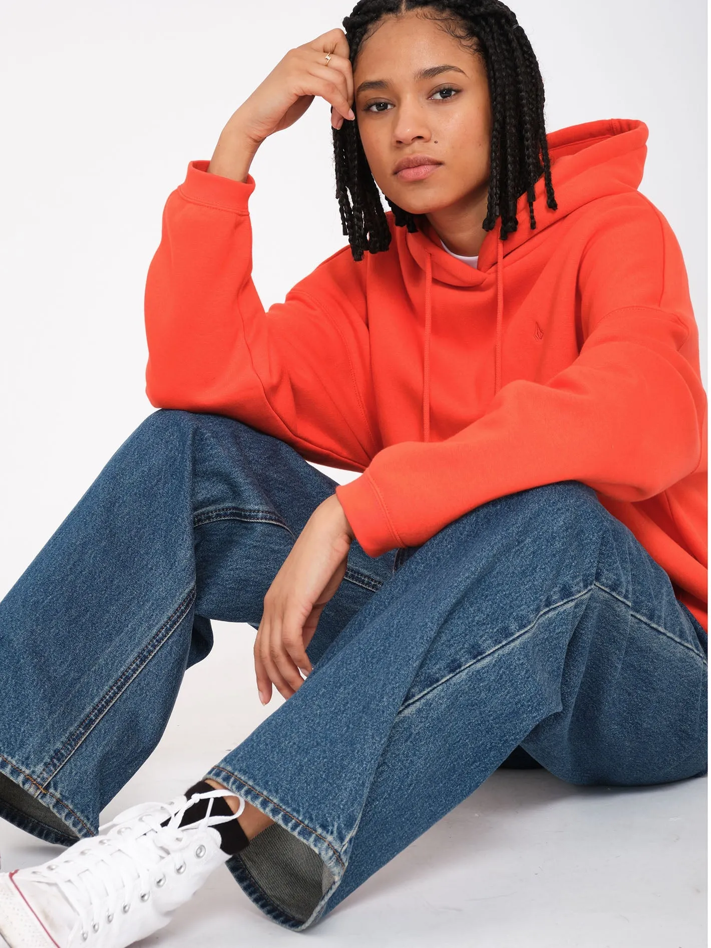 Jean Stoned Boyfriend High Rise - INDIGO RIDGE WASH
