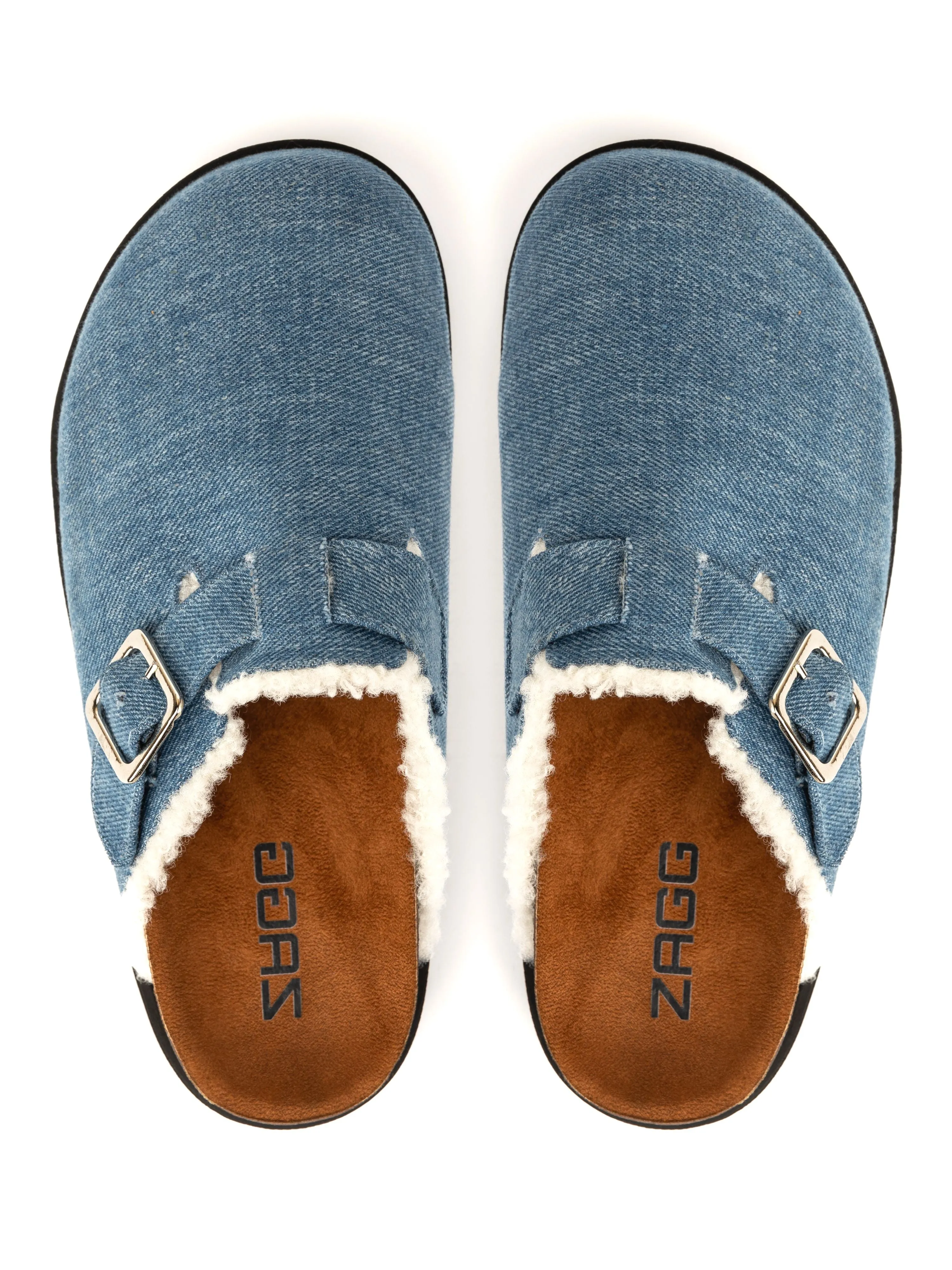 Jeans Fur High Clogs