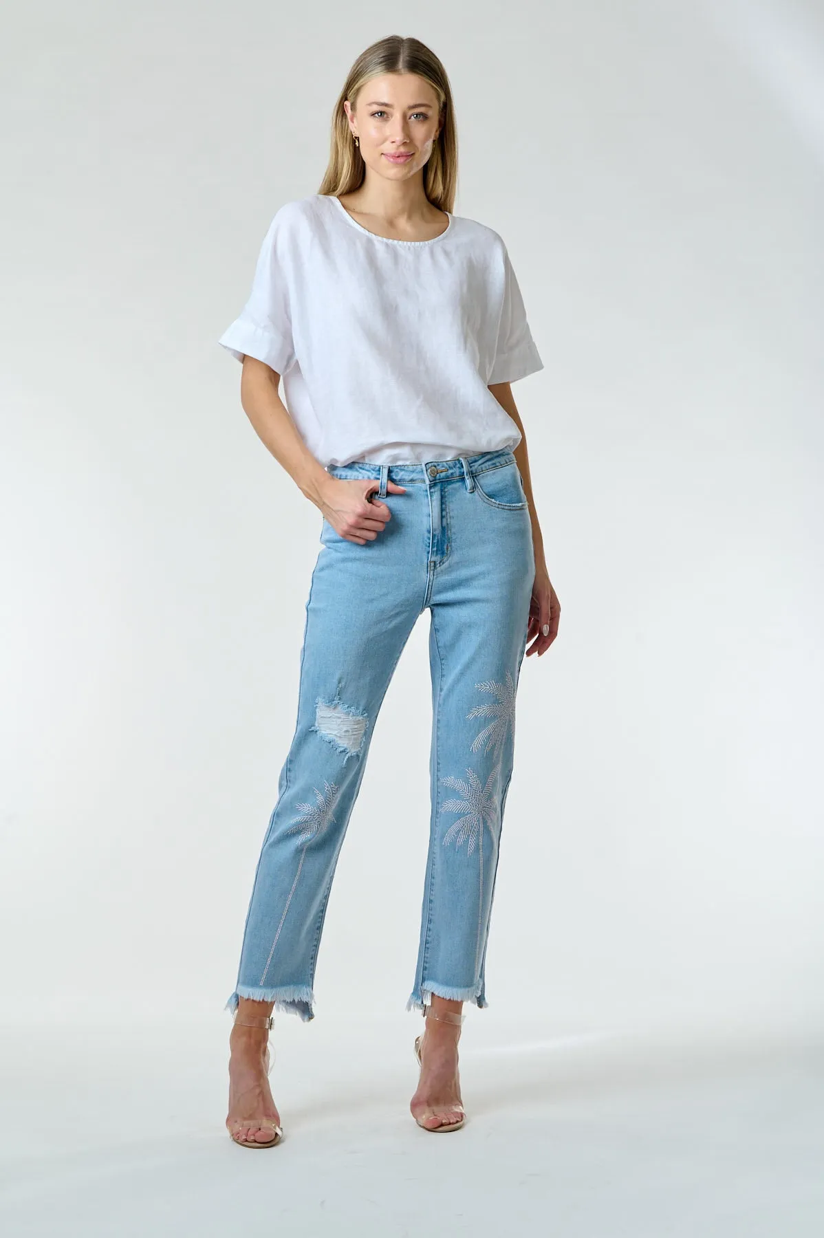 Jolly Palm Trees Jeans