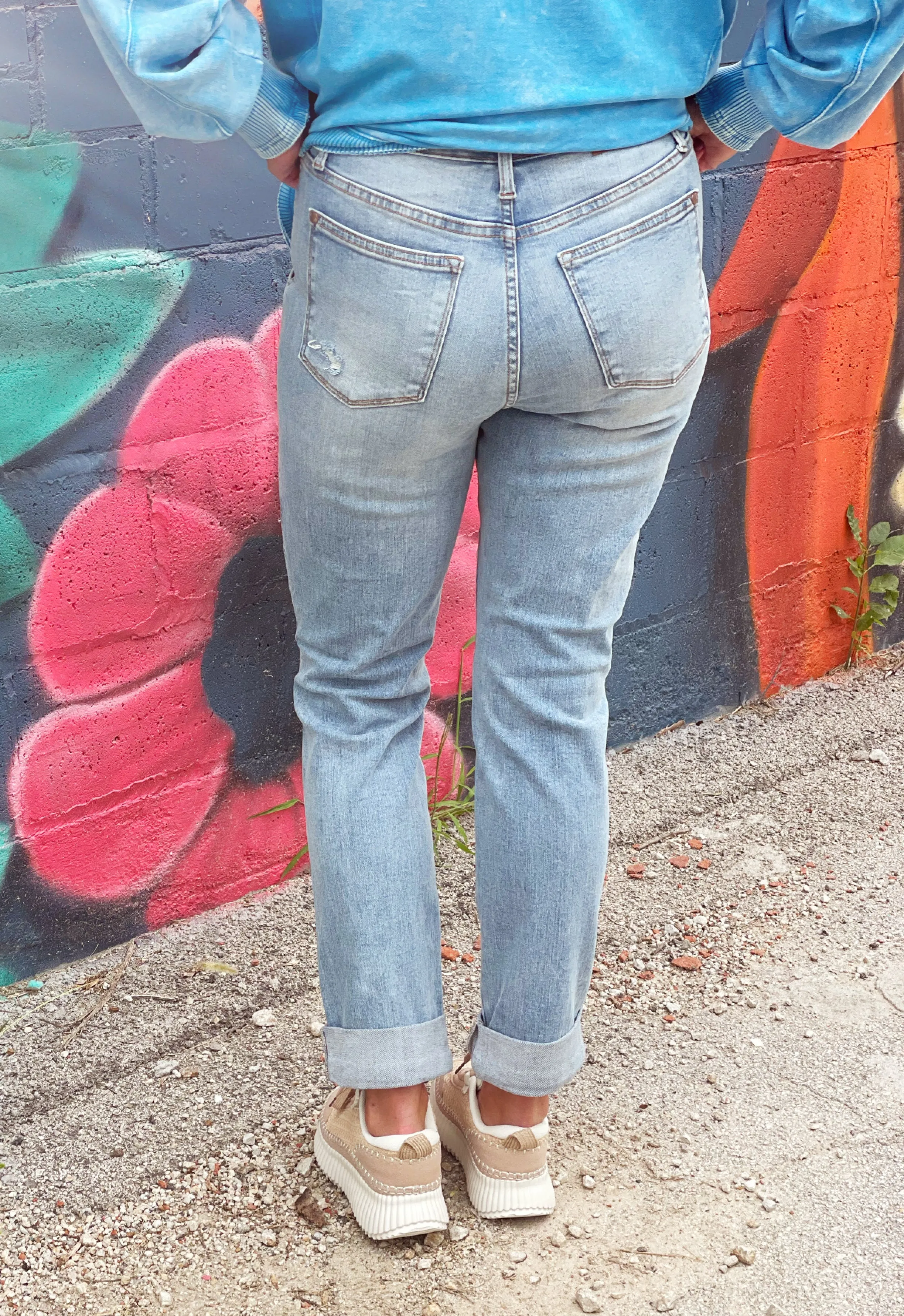 Judy Blue Boyfriend Pocket Denim