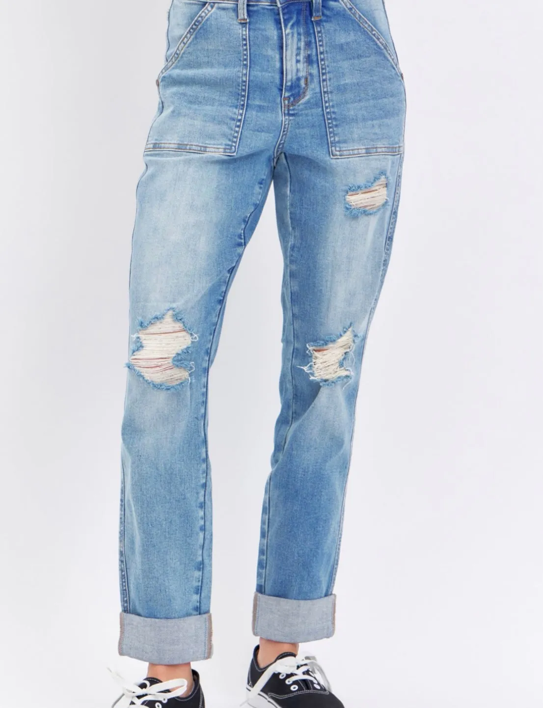Judy Blue Boyfriend Pocket Denim