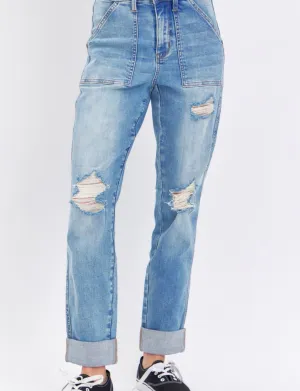 Judy Blue Boyfriend Pocket Denim