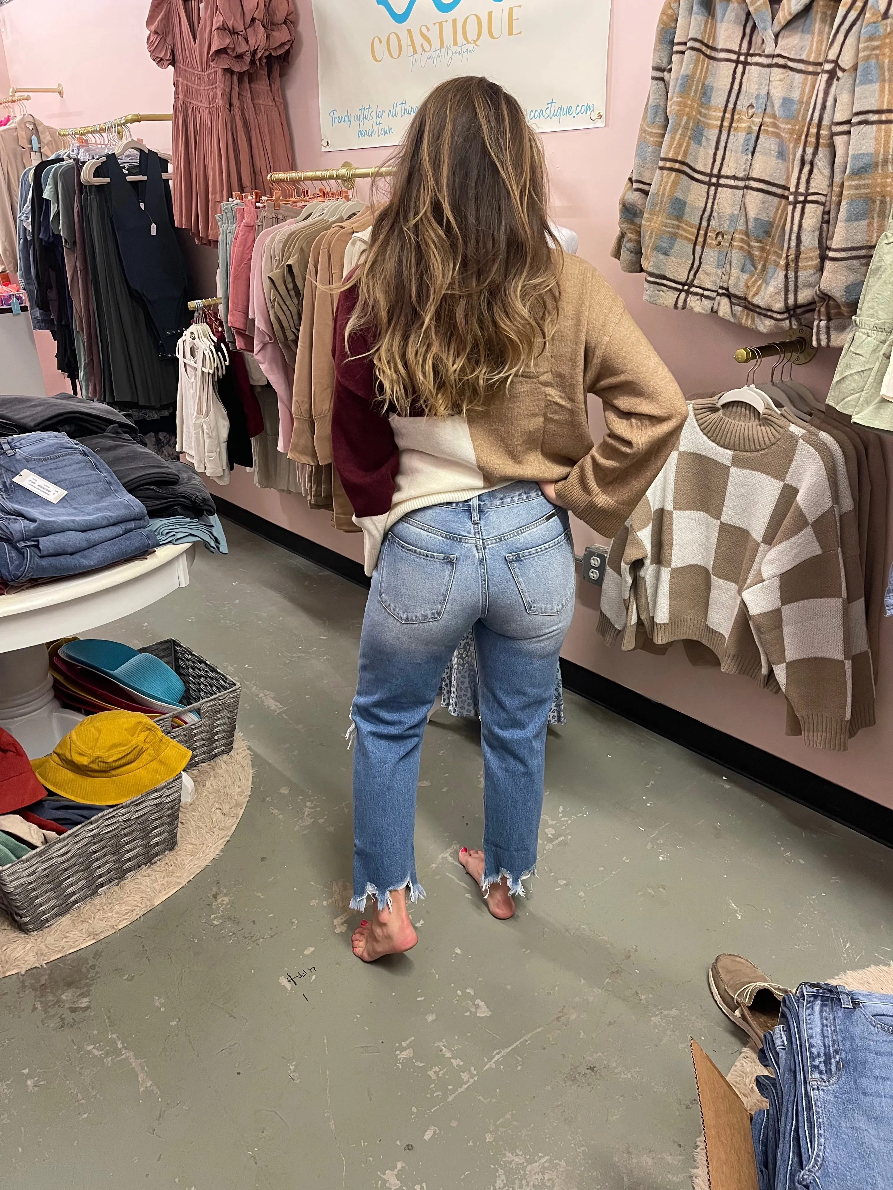 Kancan high rise mom Jean