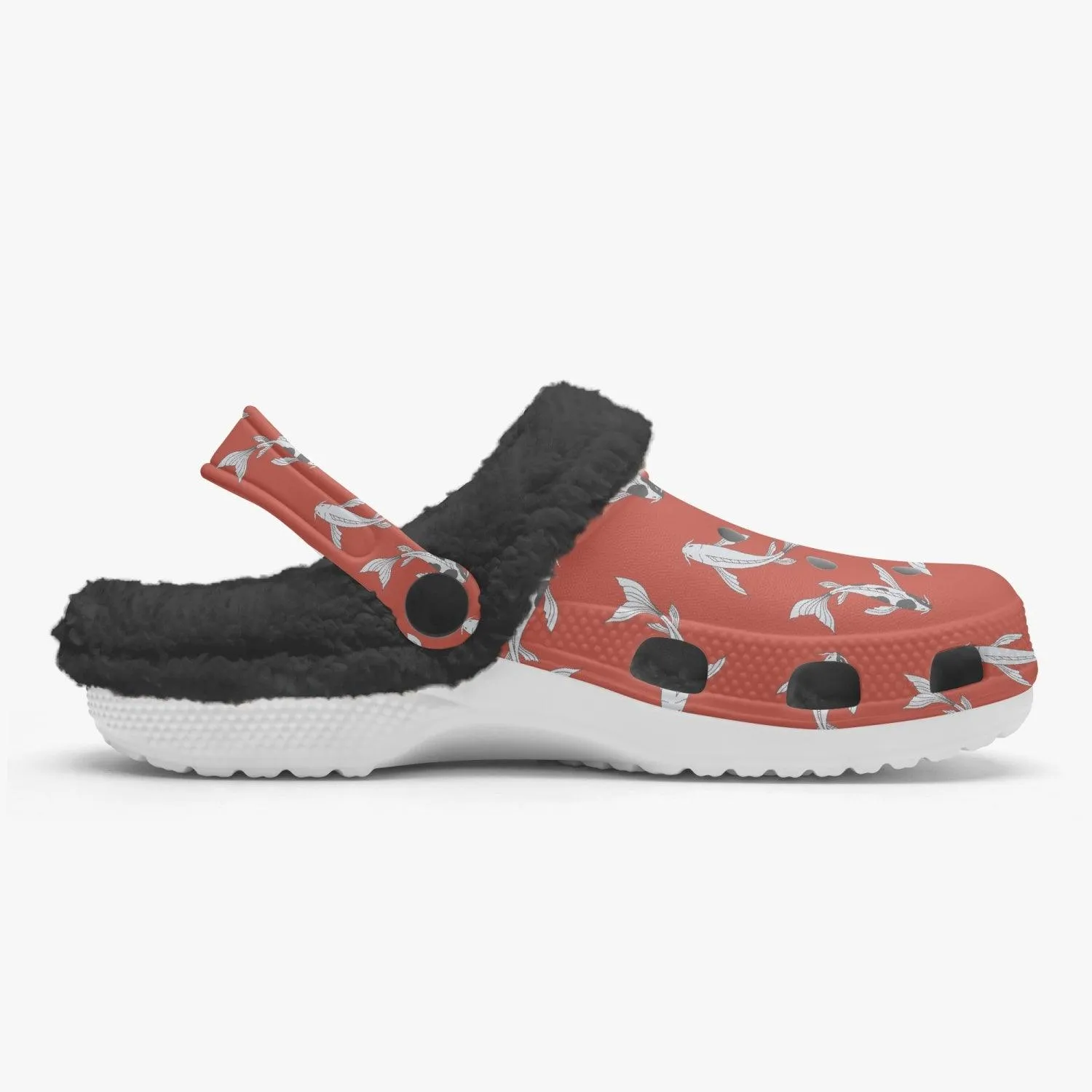 Koi Fish Winter Red Clogs