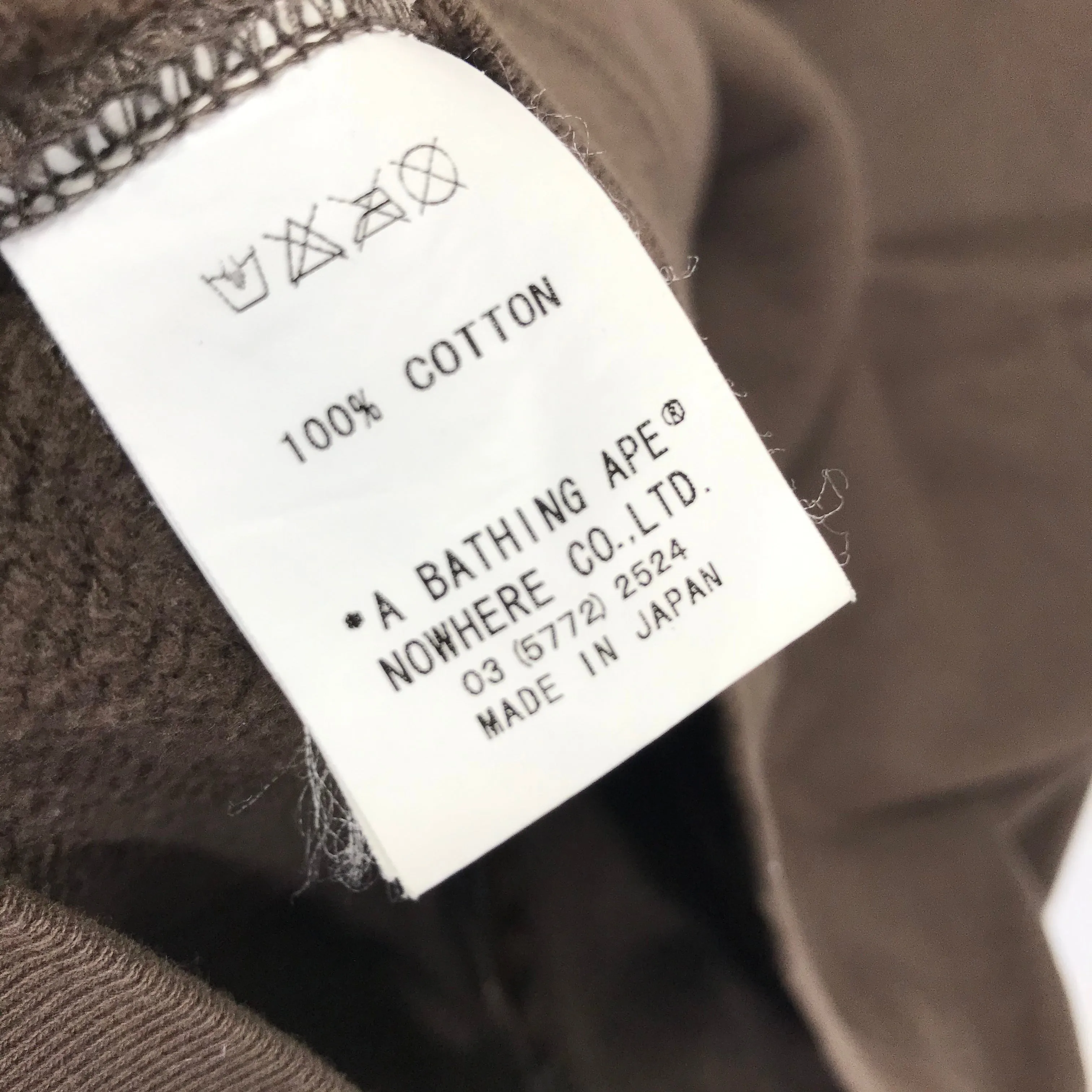 [L] A Bathing Ape Bape Baby Milo Junk Food Full Zip Hoodie Brown