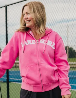 Lakegirl Hot Pink Full Zip Hoodie