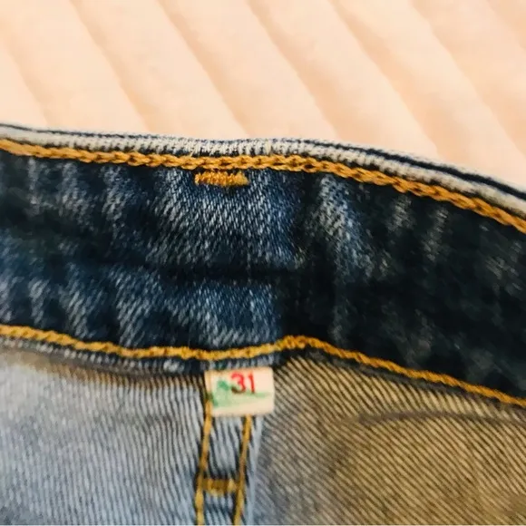 Levi’s Montana Sky Riders Patchwork Dostressed Jeans Women’s Size 31 12 Large