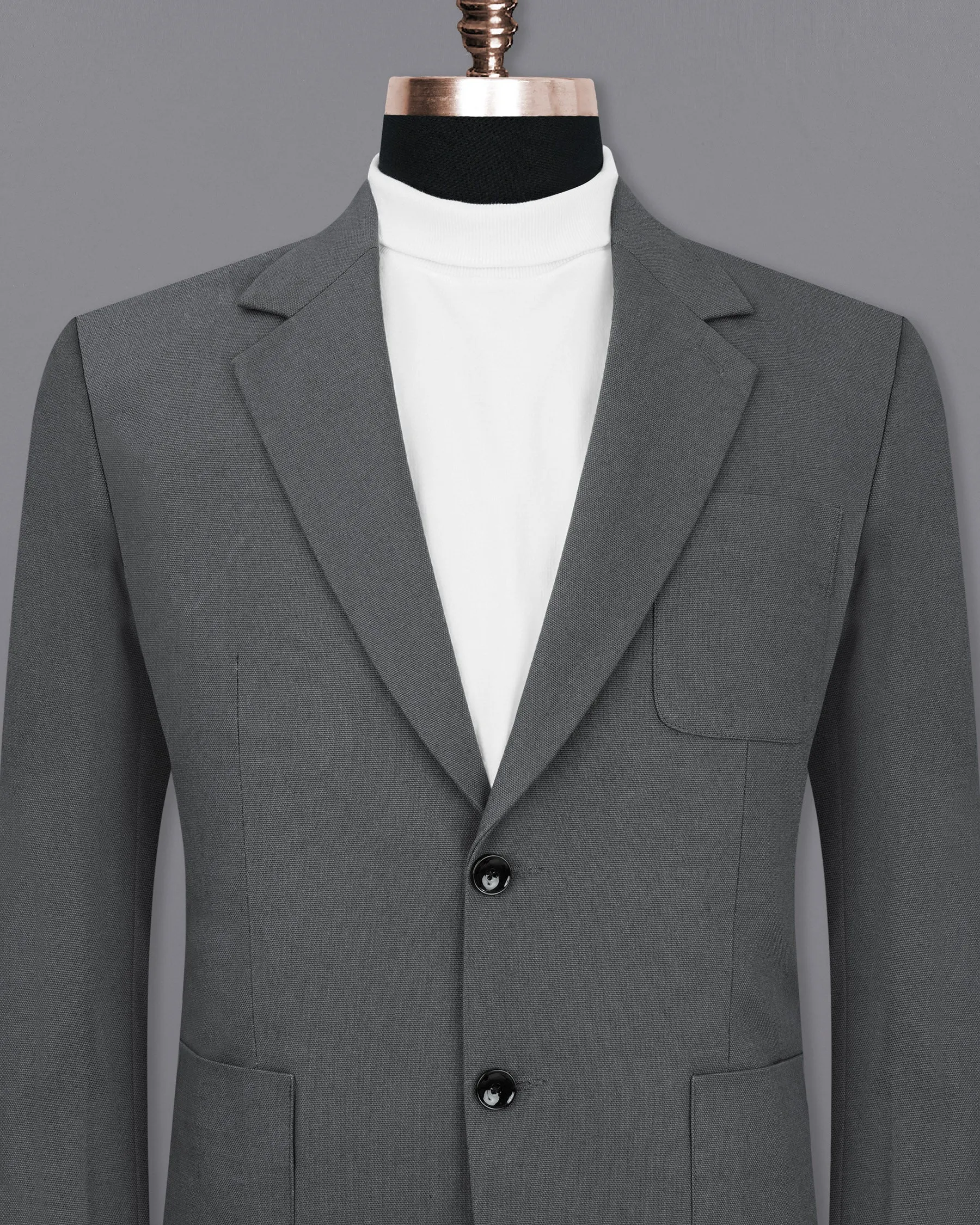 Limed Spruce Grey Single Breasted Sports Blazer