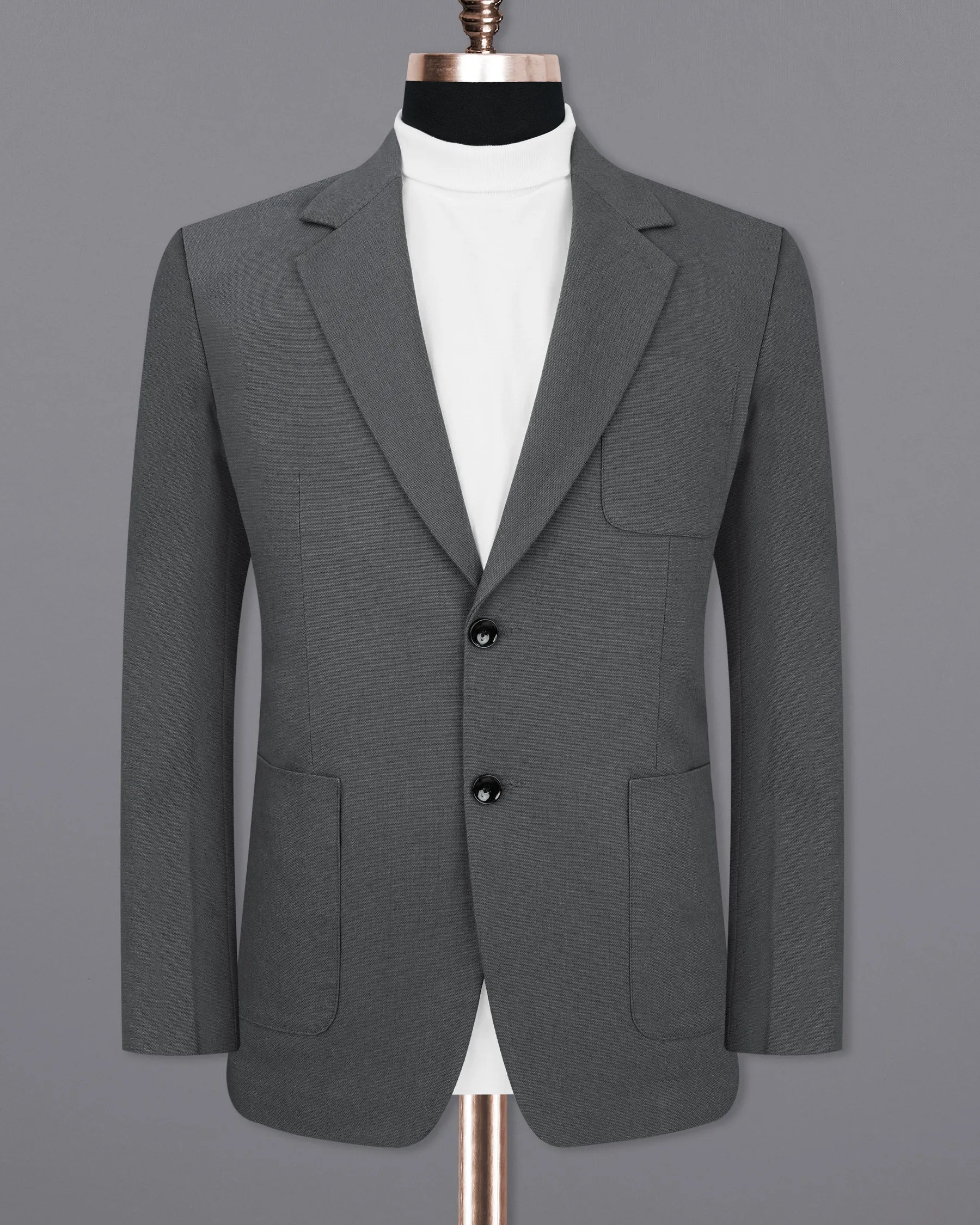 Limed Spruce Grey Single Breasted Sports Blazer