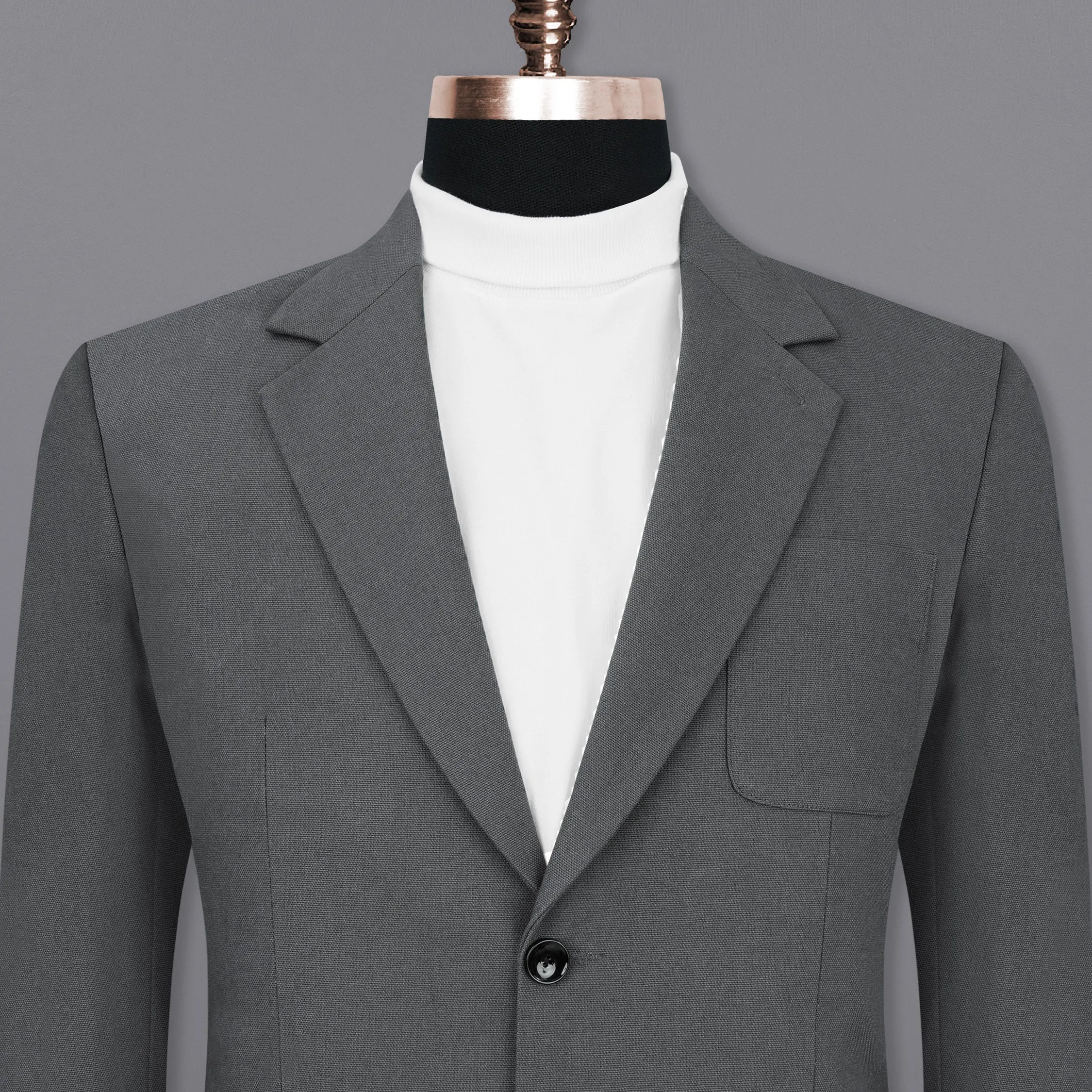 Limed Spruce Grey Single Breasted Sports Blazer