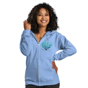 Love of the Ocean Zip Up Hoodie