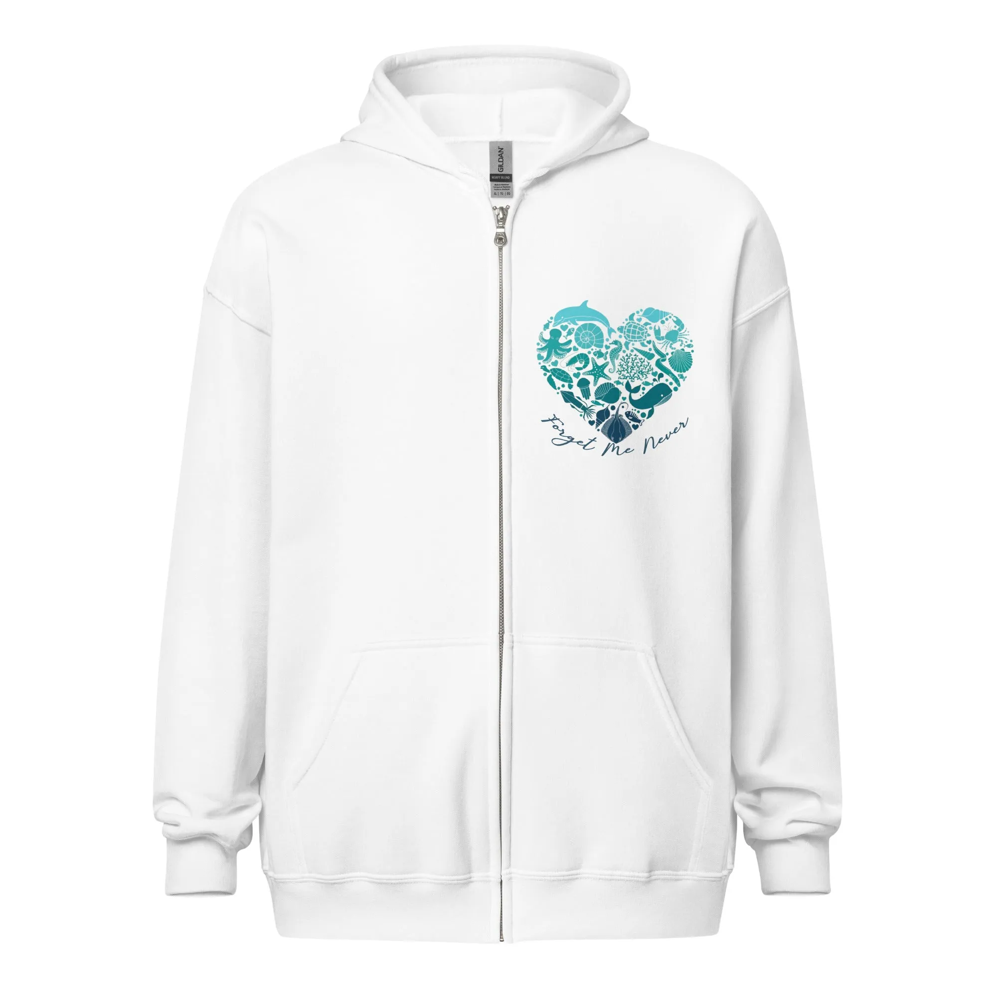 Love of the Ocean Zip Up Hoodie