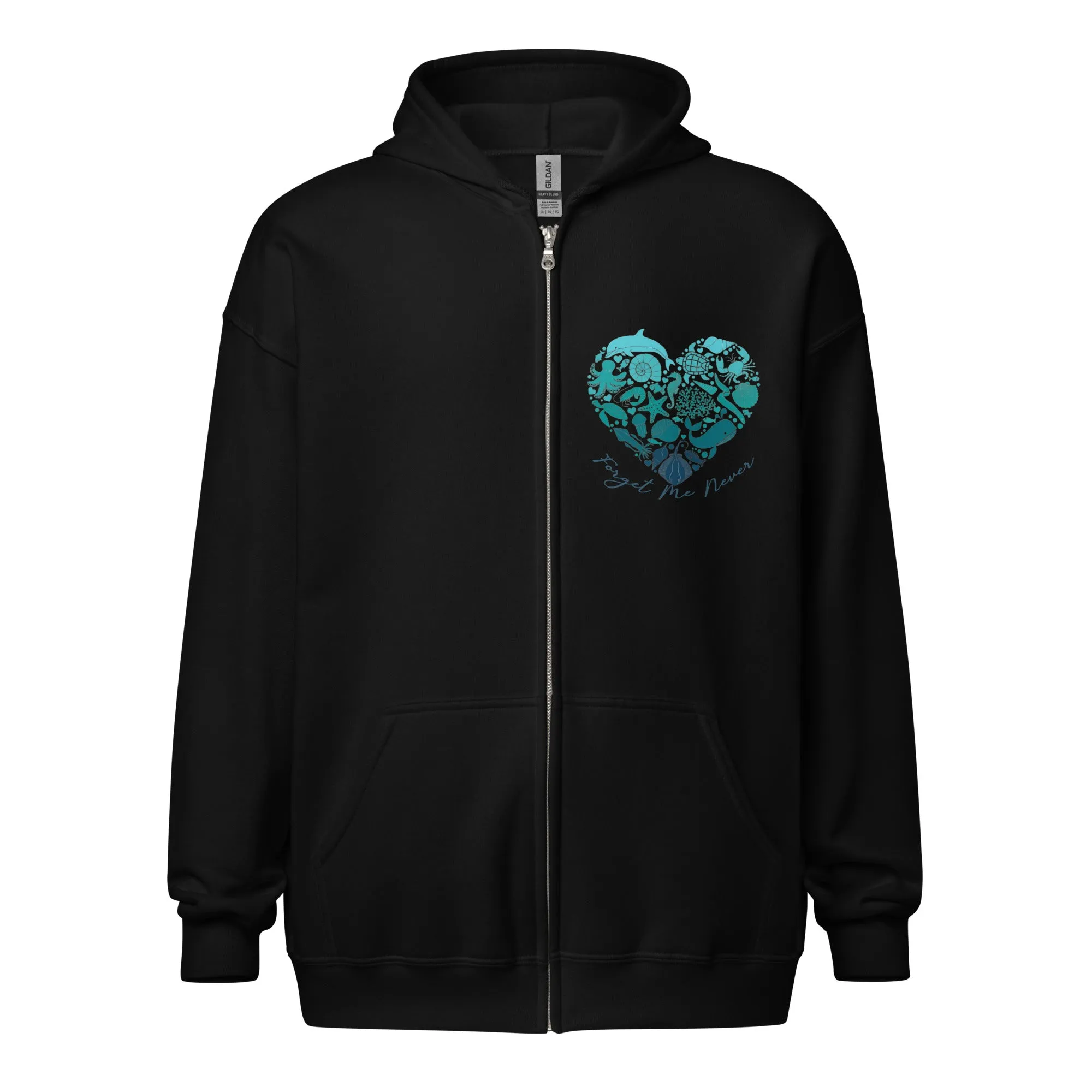Love of the Ocean Zip Up Hoodie