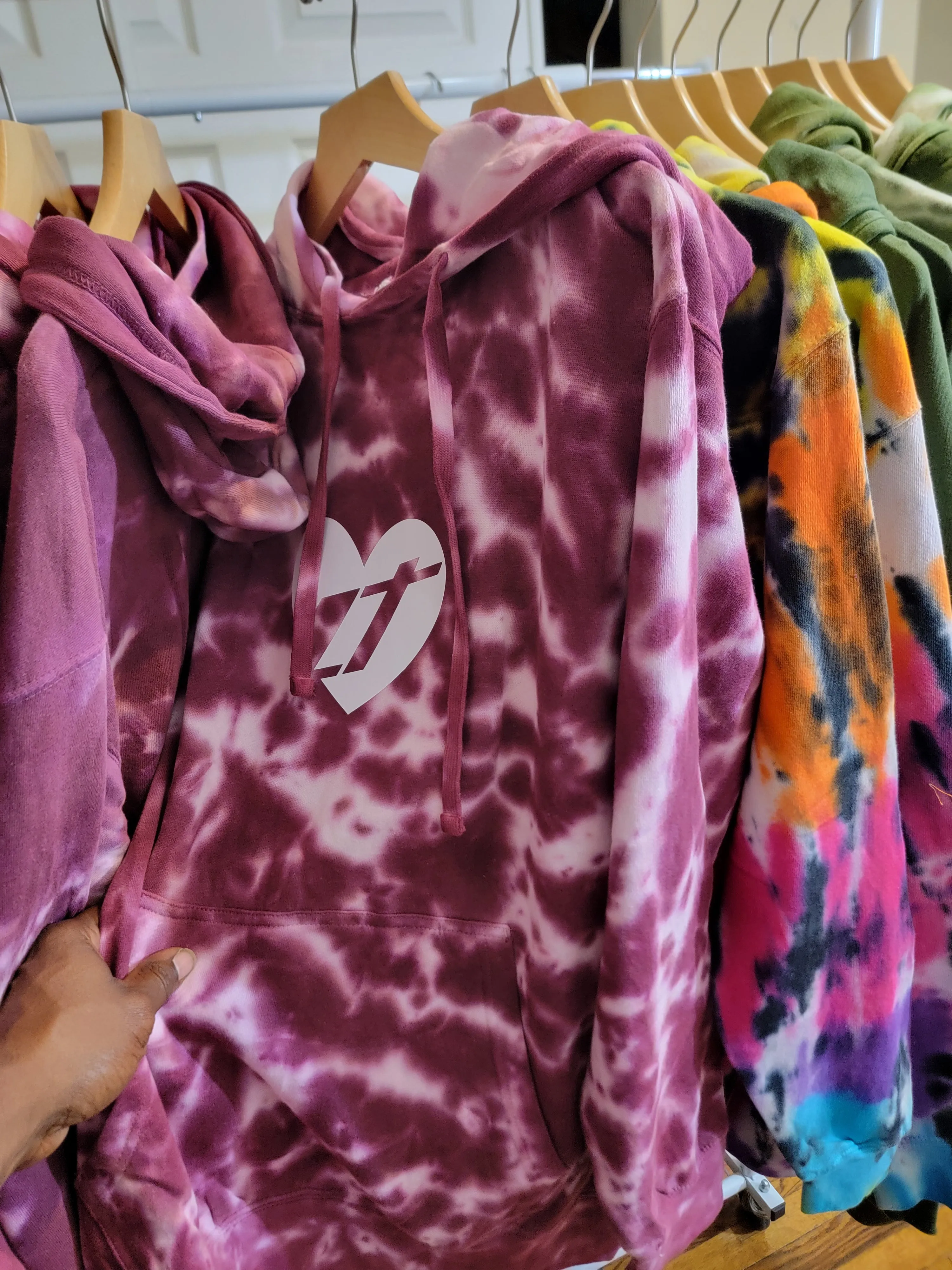 LT Unisex Tie Dye Pullover Hoodies
