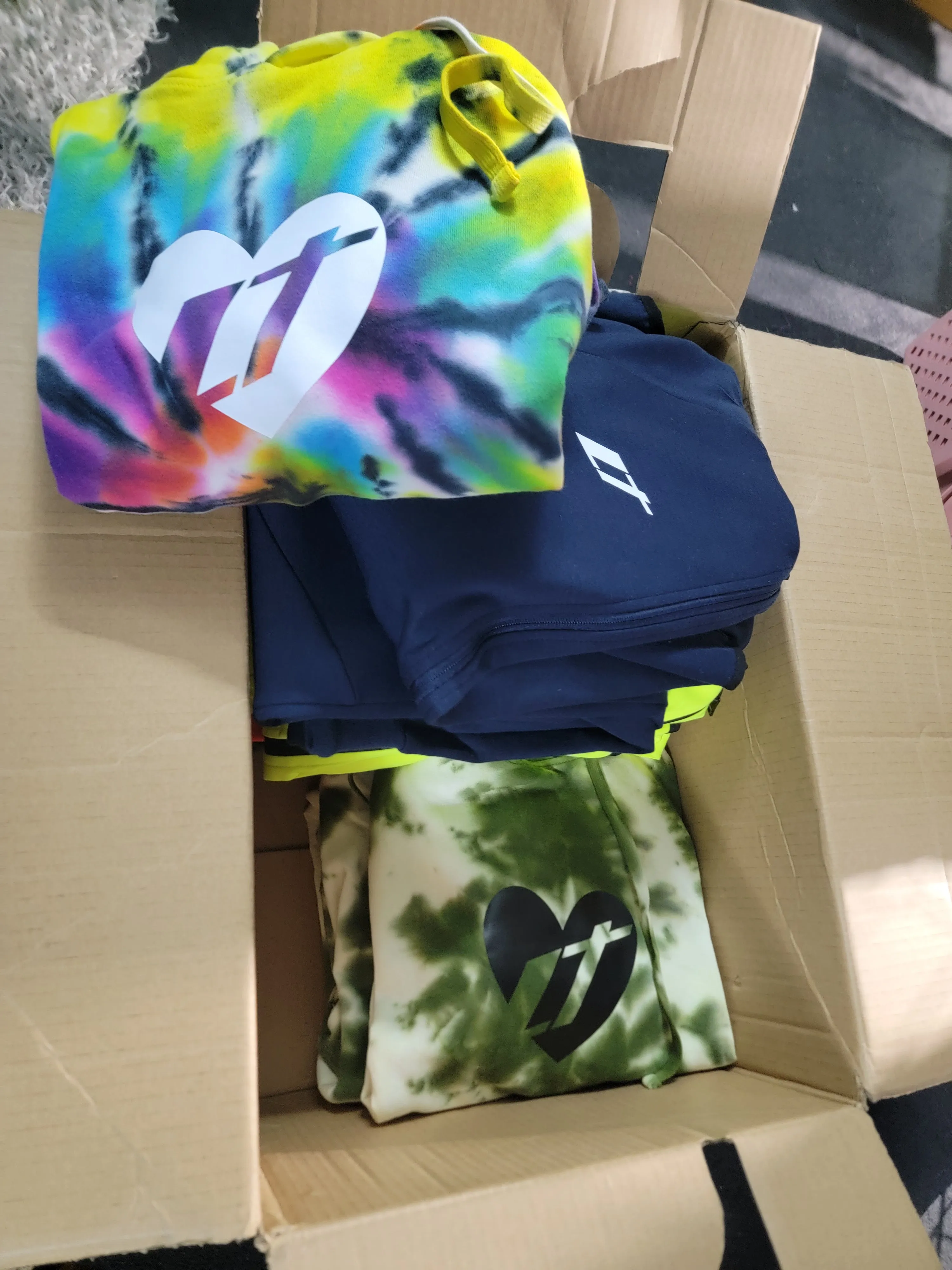 LT Unisex Tie Dye Pullover Hoodies