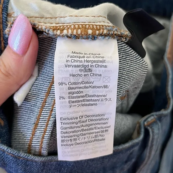 Madewell Wide Leg Crop Jeans Medium Finney Wash Size 29 Distressed Hem