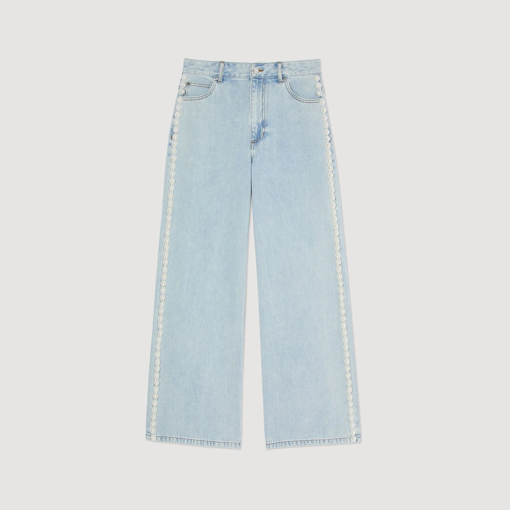 Malcolm Beaded Jeans Light Bu Jean