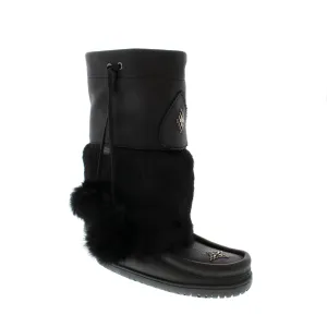 Manitobah Mukluks WTP Snowy Owl - Black